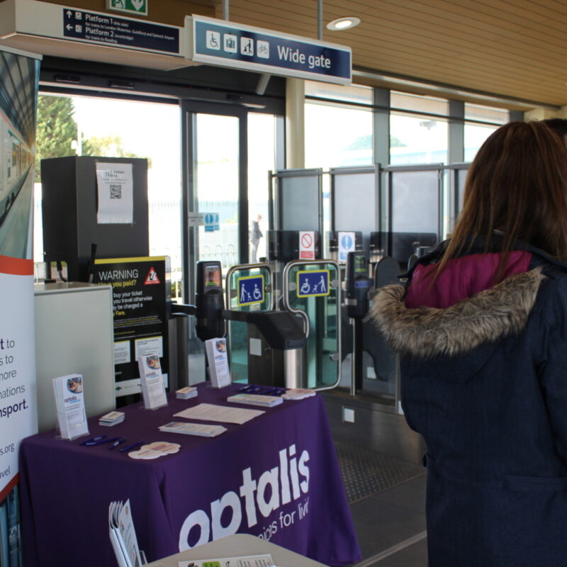 Optalis Ability Travel information stand
