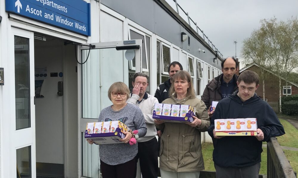 Delivering eggs to the ward