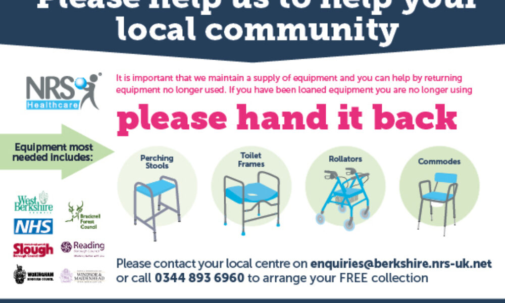 Please hand back unwanted equipment poster small